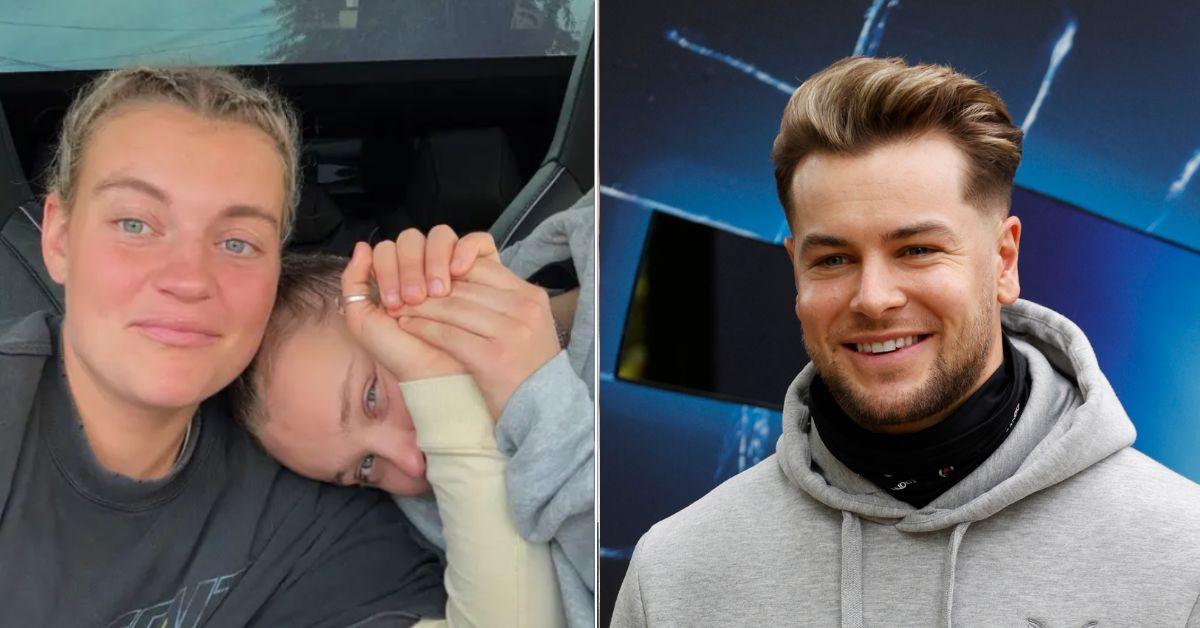 Composite photo of Jojo Siwa and Chris Hughes